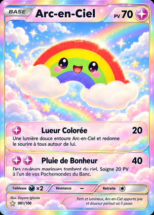 Carte officielle Arc-en-Ciel