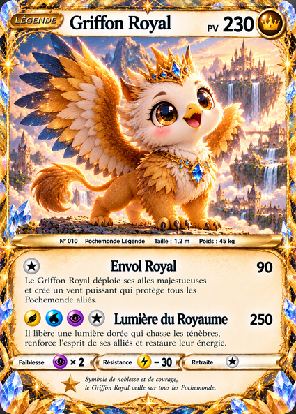 Carte officielle Griffon Royal