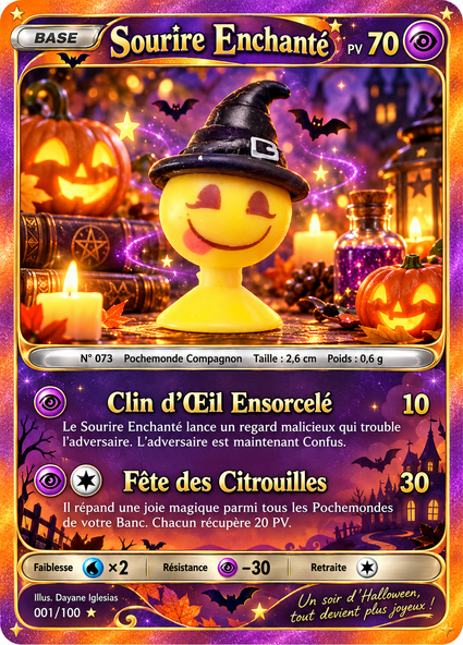 Carte officielle Sourire Enchanté