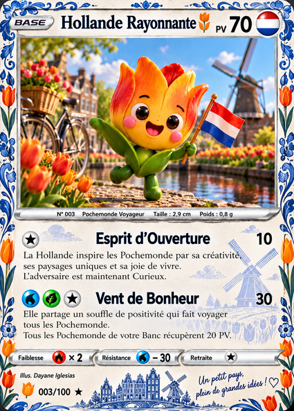 Carte officielle Hollande Rayonnante