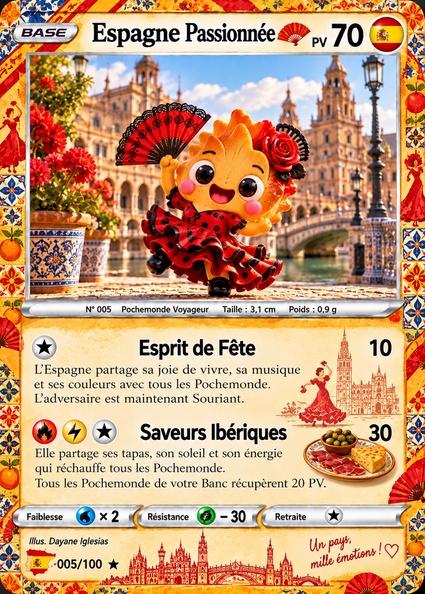 Carte officielle Espagne Passionnée