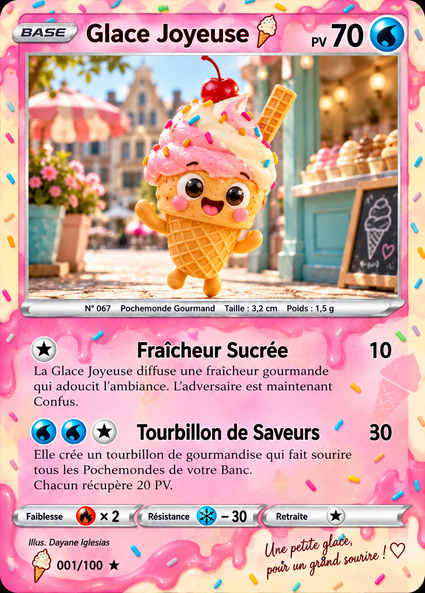 Carte officielle Glace Joyeuse