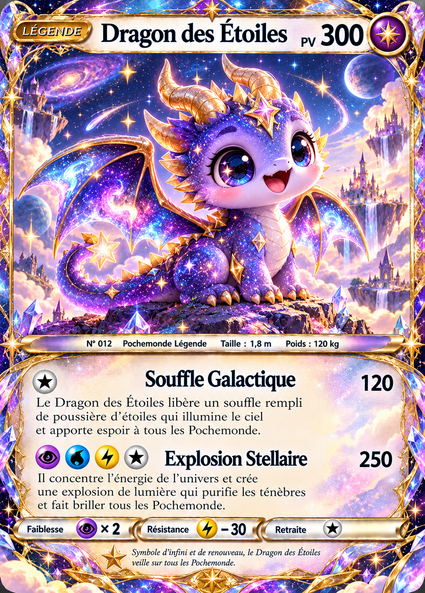 Carte officielle Dragon des Étoiles