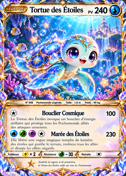 Carte officielle Tortue des Étoiles